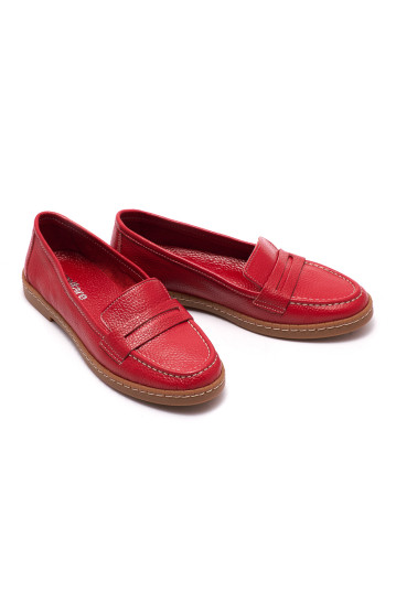 Туфлі жіночі Welfare 0052-5173 BURGUNDY LEATHER