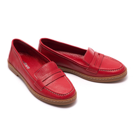 Туфлі жіночі Welfare 0052-5173 BURGUNDY LEATHER