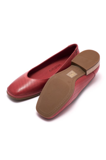 Туфлі жіночі Welfare 0052-5173 BURGUNDY LEATHER