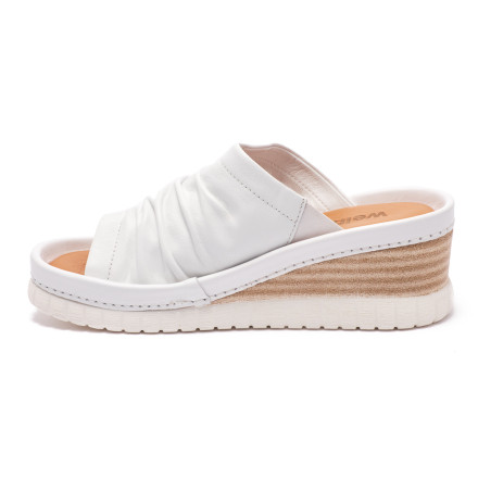 Сабо жіночі Welfare 0158-17Z1 07 WHITE LEATHER