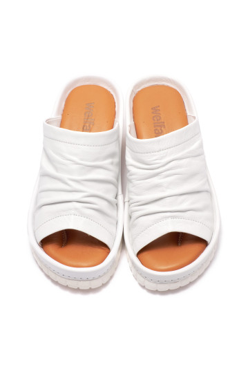 Сабо жіночі Welfare 0158-17Z1 07 WHITE LEATHER