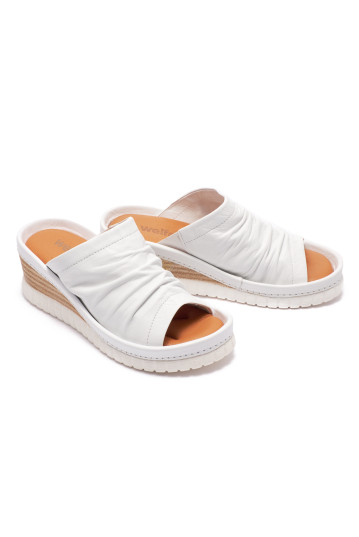 Сабо жіночі Welfare 0158-17Z1 07 WHITE LEATHER
