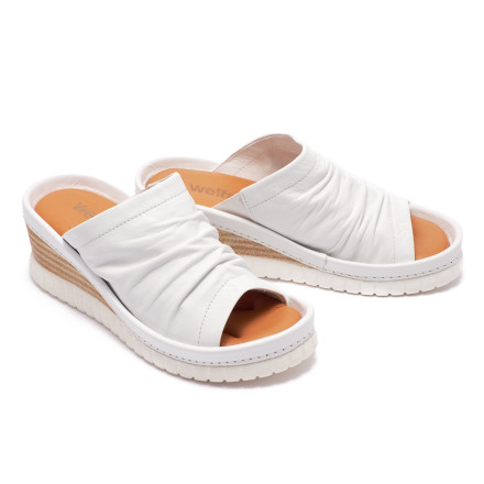 Сабо жіночі Welfare 0158-17Z1 07 WHITE LEATHER