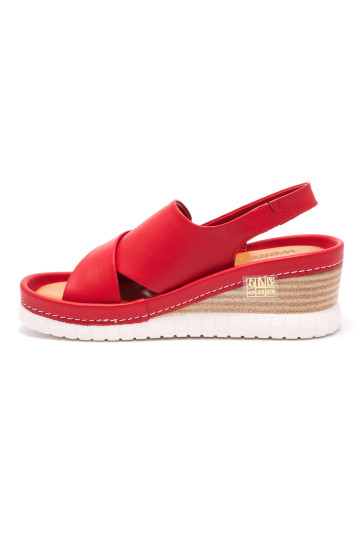 Босоножки женские Welfare 0158-2106 16 RED LEATHER