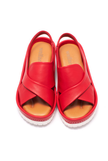 Босоножки женские Welfare 0158-2106 16 RED LEATHER