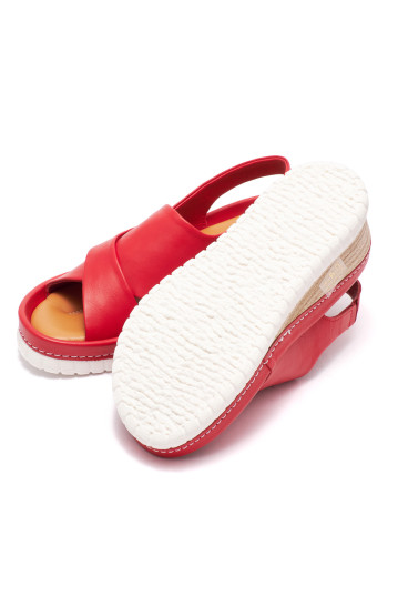 Босоножки женские Welfare 0158-2106 16 RED LEATHER
