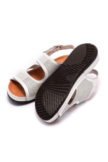 Босоножки женские Welfare 0158-71. 07 WHITE LEATHER