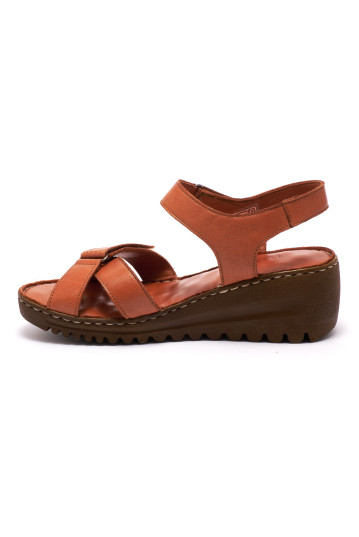 Босоніжки жіночі Welfare 0260-6057 TAN LEATHER