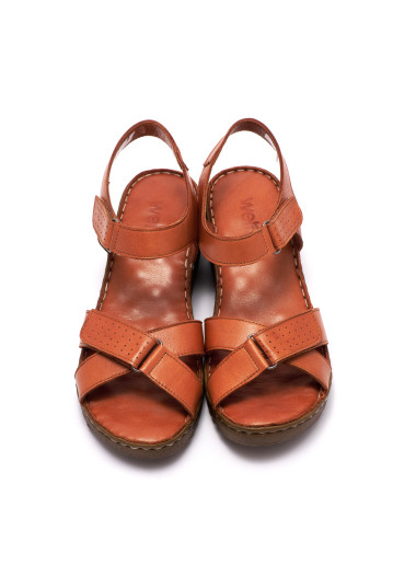 Босоніжки жіночі Welfare 0260-6057 TAN LEATHER