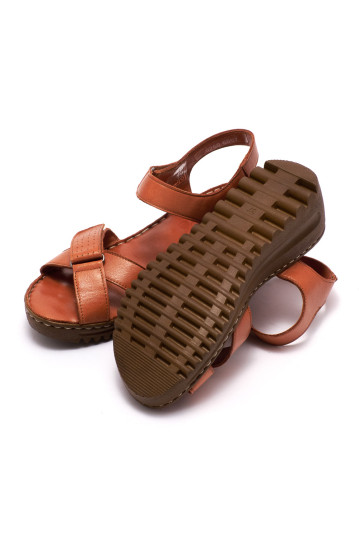 Босоніжки жіночі Welfare 0260-6057 TAN LEATHER