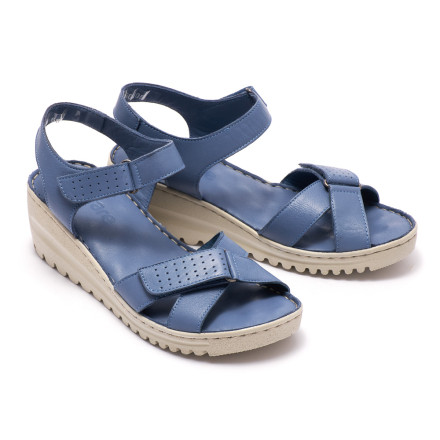 Босоніжки жіночі Welfare 0260-6057 DENIM LEATHER