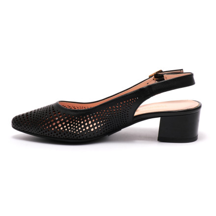 Босоніжки жіночі Welfare 0431-TN06 100.900 BLACK LTHR BLACK PTNT