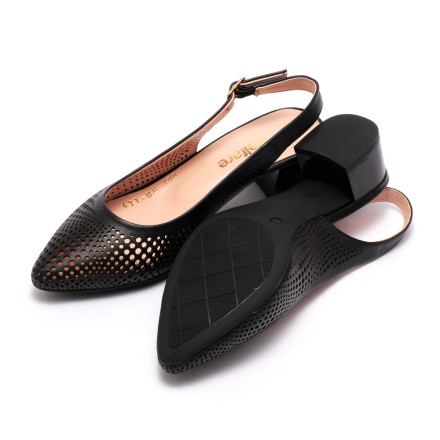 Босоніжки жіночі Welfare 0431-TN06 100.900 BLACK LTHR BLACK PTNT