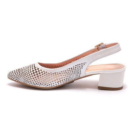 Босоніжки жіночі Welfare 0431-TN06 245.309 WHITE LEATHER WHITE PATENT