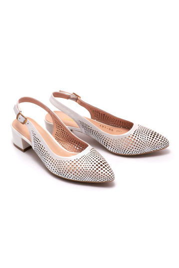 Босоножки женские Welfare 0431-TN06 245.309 WHITE LEATHER WHITE PATENT