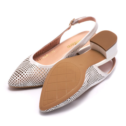 Босоніжки жіночі Welfare 0431-TN06 245.309 WHITE LEATHER WHITE PATENT