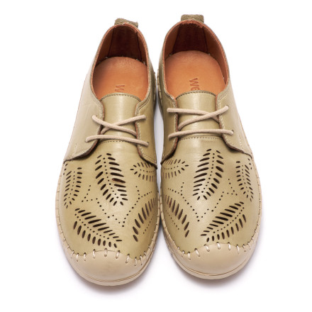 Туфлі жіночі Welfare 0636-1026-L21 27 LIGHT GREEN LEATHER