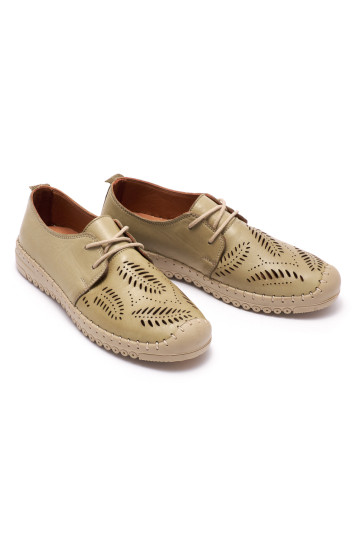 Туфлі жіночі Welfare 0636-1026-L21 27 LIGHT GREEN LEATHER