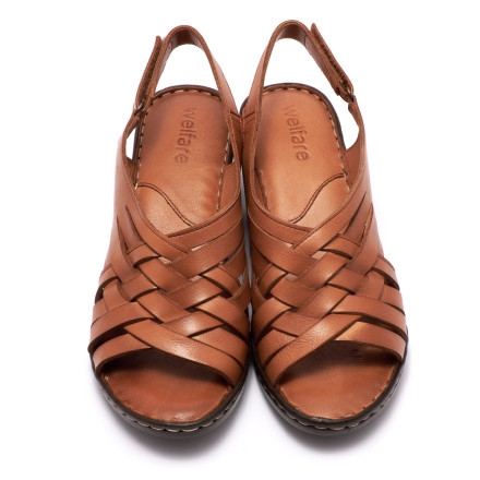 Босоніжки жіночі Welfare 0638-410 103 TAN LEATHER