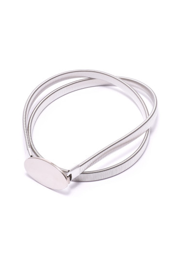 Ремінь жіночий Welfare AC-2 SILVER