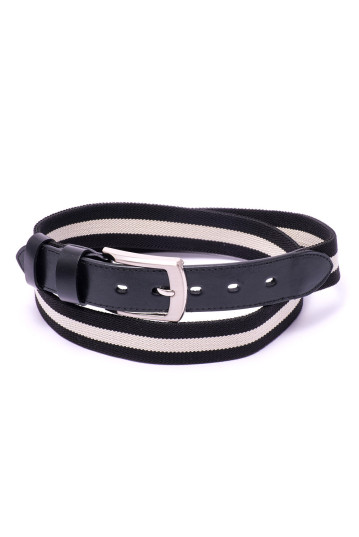 Ремінь чоловічий Welfare K-26 BLK-WHITE