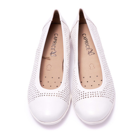 Балетки жіночі Caprice 9-9-22151-26 102 WHITE NAPPA