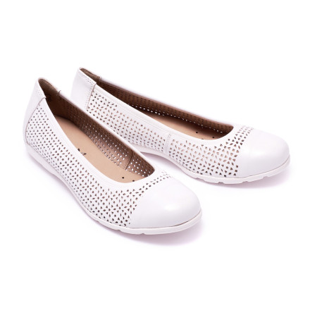 Балетки жіночі Caprice 9-9-22151-26 102 WHITE NAPPA