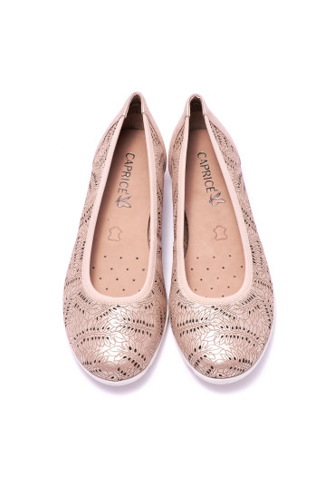 Балетки жіночі Caprice 9-9-22155-26 577 ROSE SUEDE MET