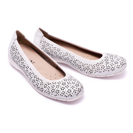 Балетки жіночі Caprice 9-9-22156-26 102 WHITE NAPPA