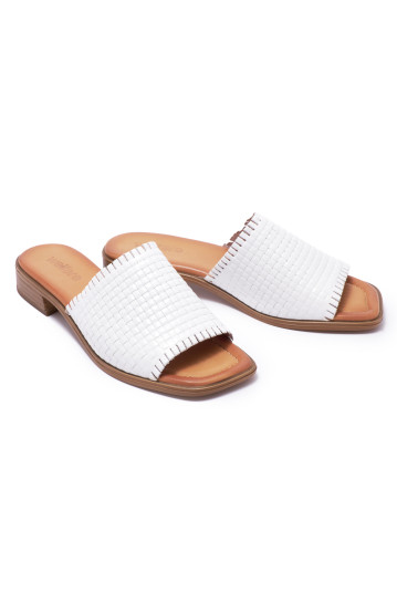 Сабо жіночі Welfare 0095-491-2176 69 WHITE LEATHER
