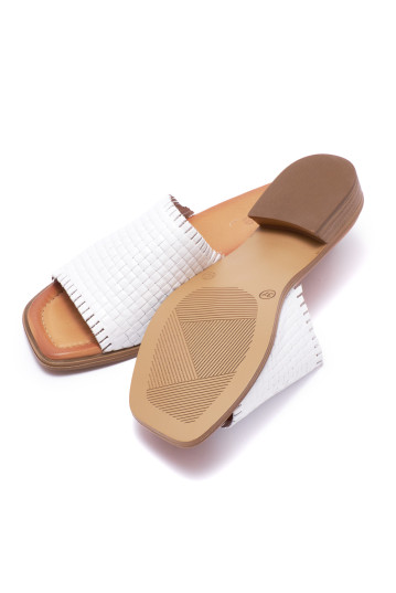 Сабо жіночі Welfare 0095-491-2176 69 WHITE LEATHER