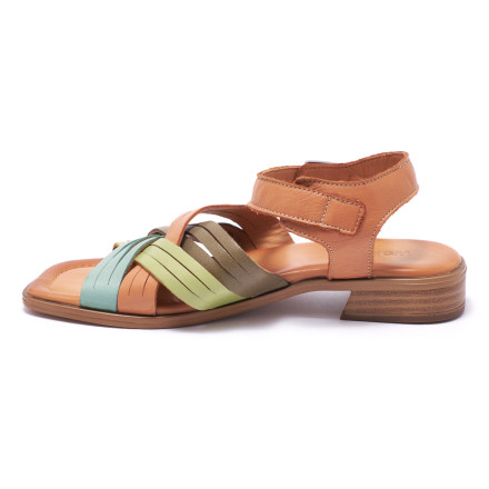 Босоніжки жіночі Welfare 0095-745 53.54.56.66 TAN MULTI LEATHER