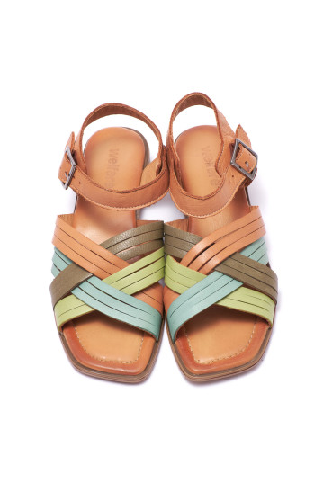 Босоножки женские Welfare 0095-745 53.54.56.66 TAN MULTI LEATHER