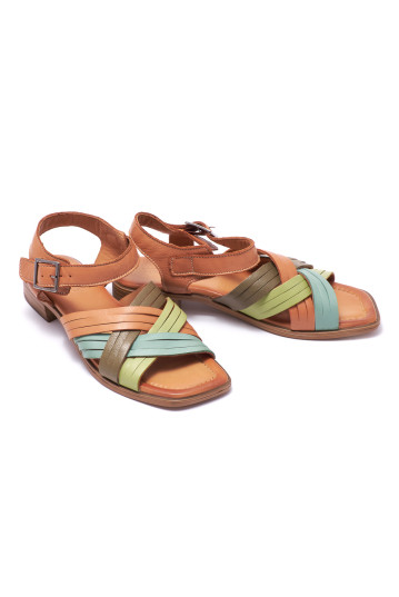 Босоножки женские Welfare 0095-745 53.54.56.66 TAN MULTI LEATHER