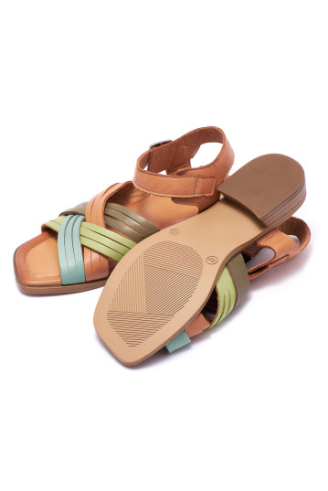 Босоножки женские Welfare 0095-745 53.54.56.66 TAN MULTI LEATHER
