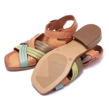 Босоніжки жіночі Welfare 0095-745 53.54.56.66 TAN MULTI LEATHER