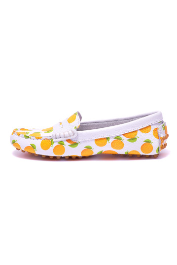 Мокасины женские KayakStorm 601 WHITE WITH ORANGES