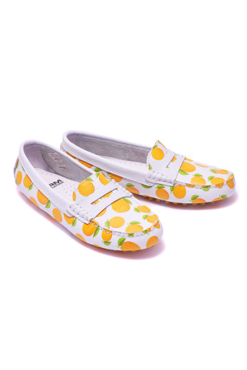 Мокасины женские KayakStorm 601 WHITE WITH ORANGES