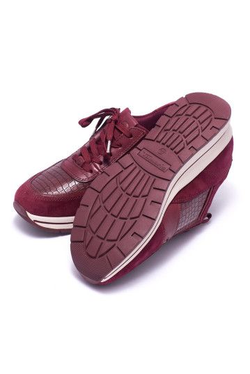 Кроссовки женские Tamaris 1-1-23740-27 532 BURGUNDY/CROCO