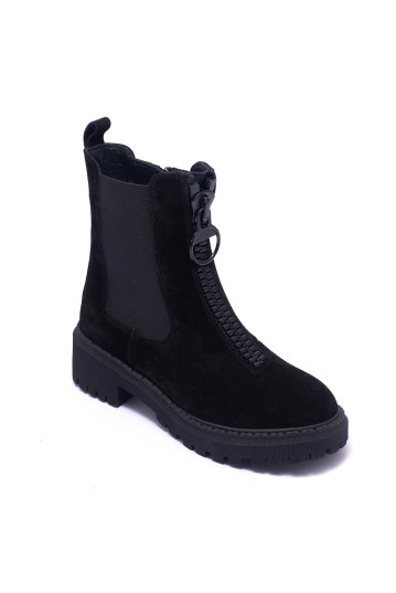 Черевики жіночі Welfare 0010-7057S KRK 0215 BLACK SUEDE