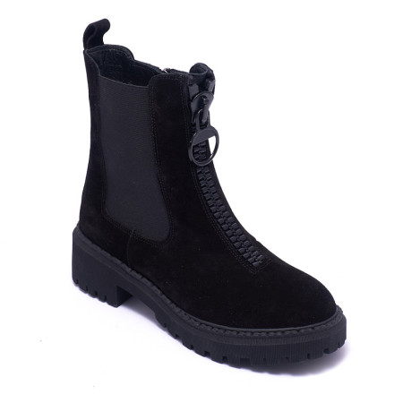 Черевики жіночі Welfare 0010-7057S KRK 0215 BLACK SUEDE