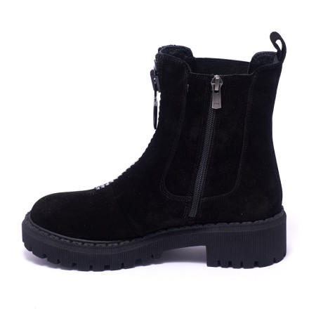 Черевики жіночі Welfare 0010-7057S KRK 0215 BLACK SUEDE