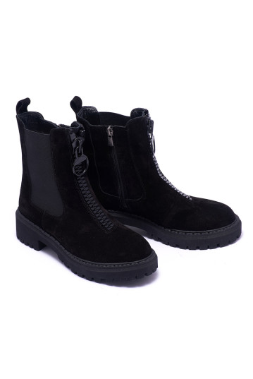 Ботинки женские Welfare 0010-7057S KRK 0215 BLACK SUEDE