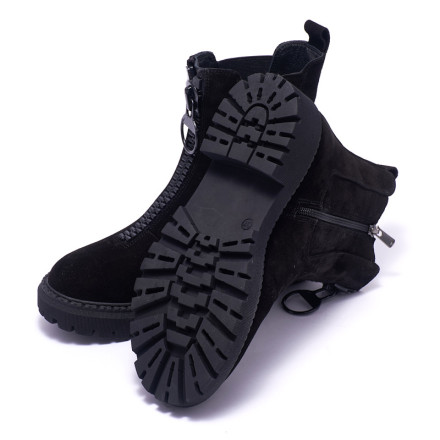 Черевики жіночі Welfare 0010-7057S KRK 0215 BLACK SUEDE