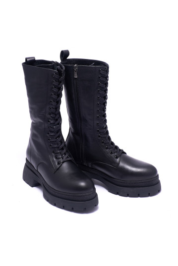 Ботинки женские Welfare 0279-5277D Y.KR BLACK LEATHER