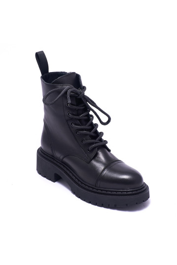 Черевики жіночі Welfare 0394-70307D PL 01 BLACK LEATHER