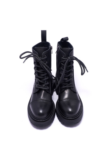 Ботинки женские Welfare 0394-70307D PL 01 BLACK LEATHER