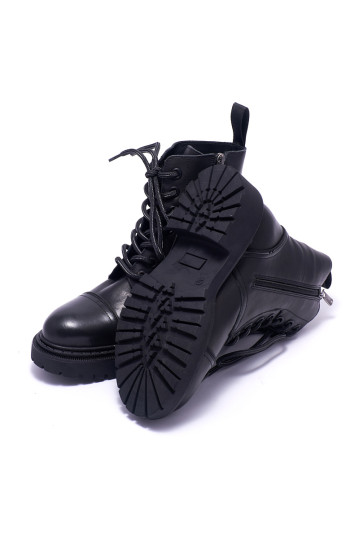 Ботинки женские Welfare 0394-70307D PL 01 BLACK LEATHER
