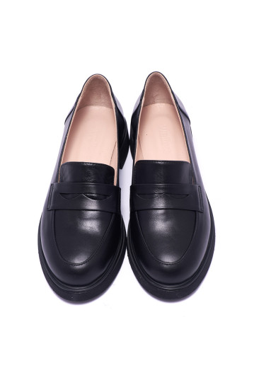 Лофери жіночі Welfare 0395-1239D 90 BLACK LEATHER