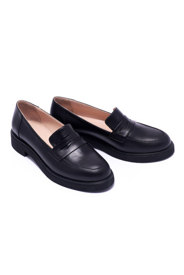 Лофери жіночі Welfare 0395-1239D 90 BLACK LEATHER